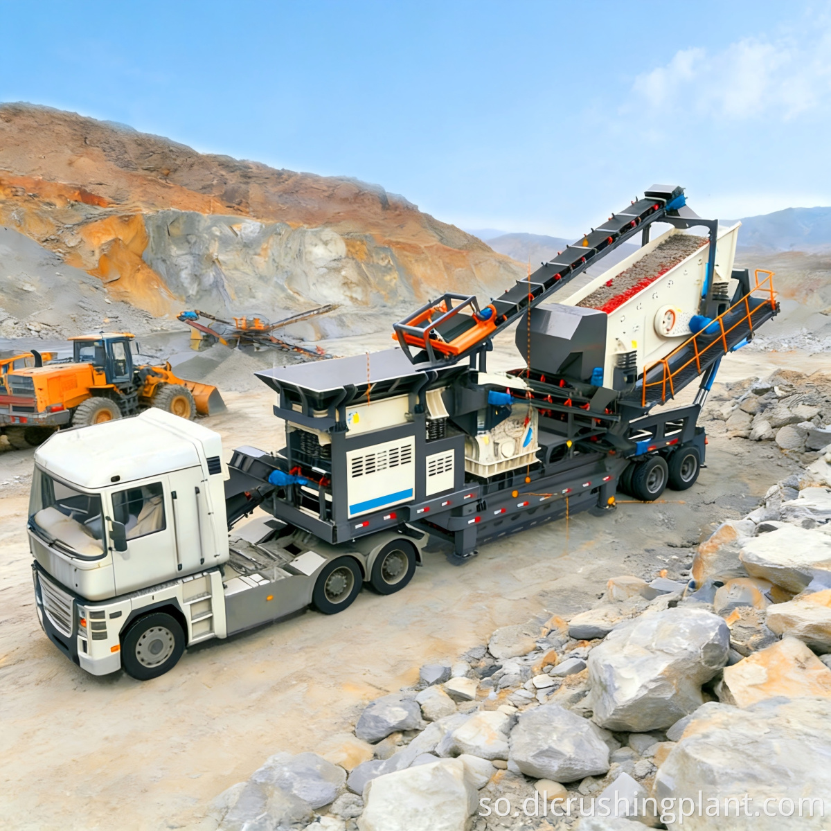 Wheel-Mounted Mobile Crushing Station
